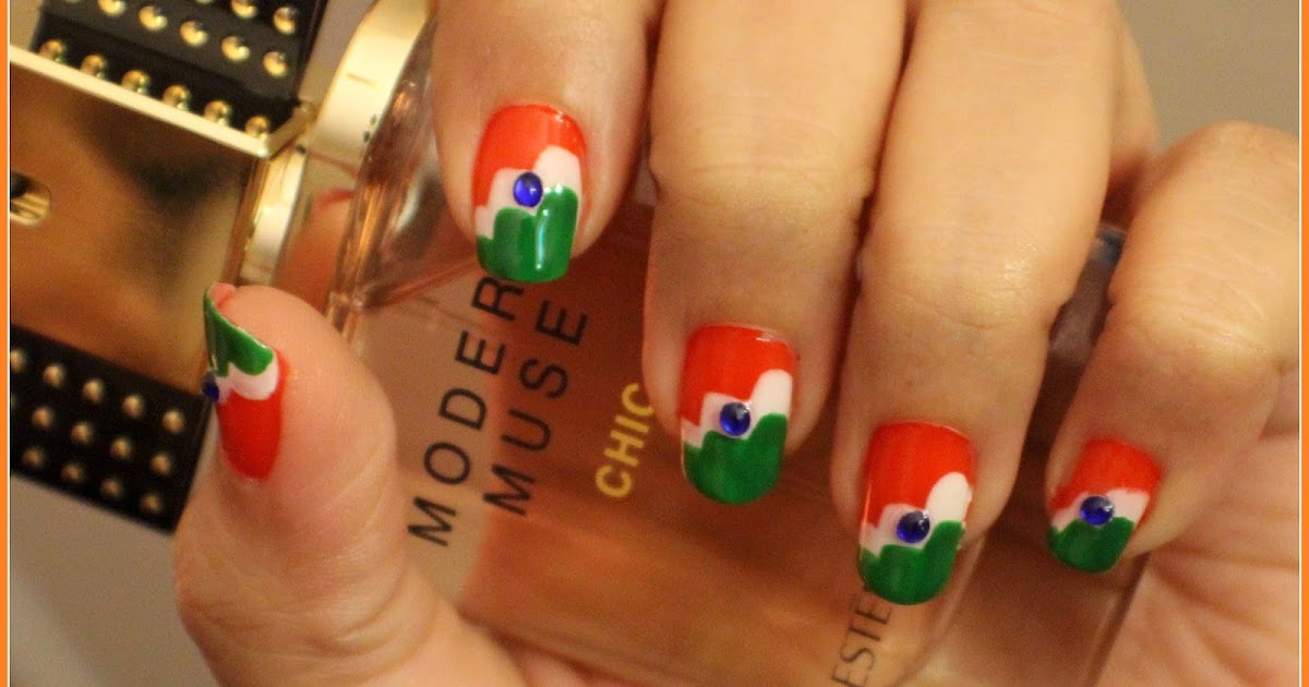 68TH INDIAN INDEPENDENCE DAY: NAIL ART - Design & Tutorial