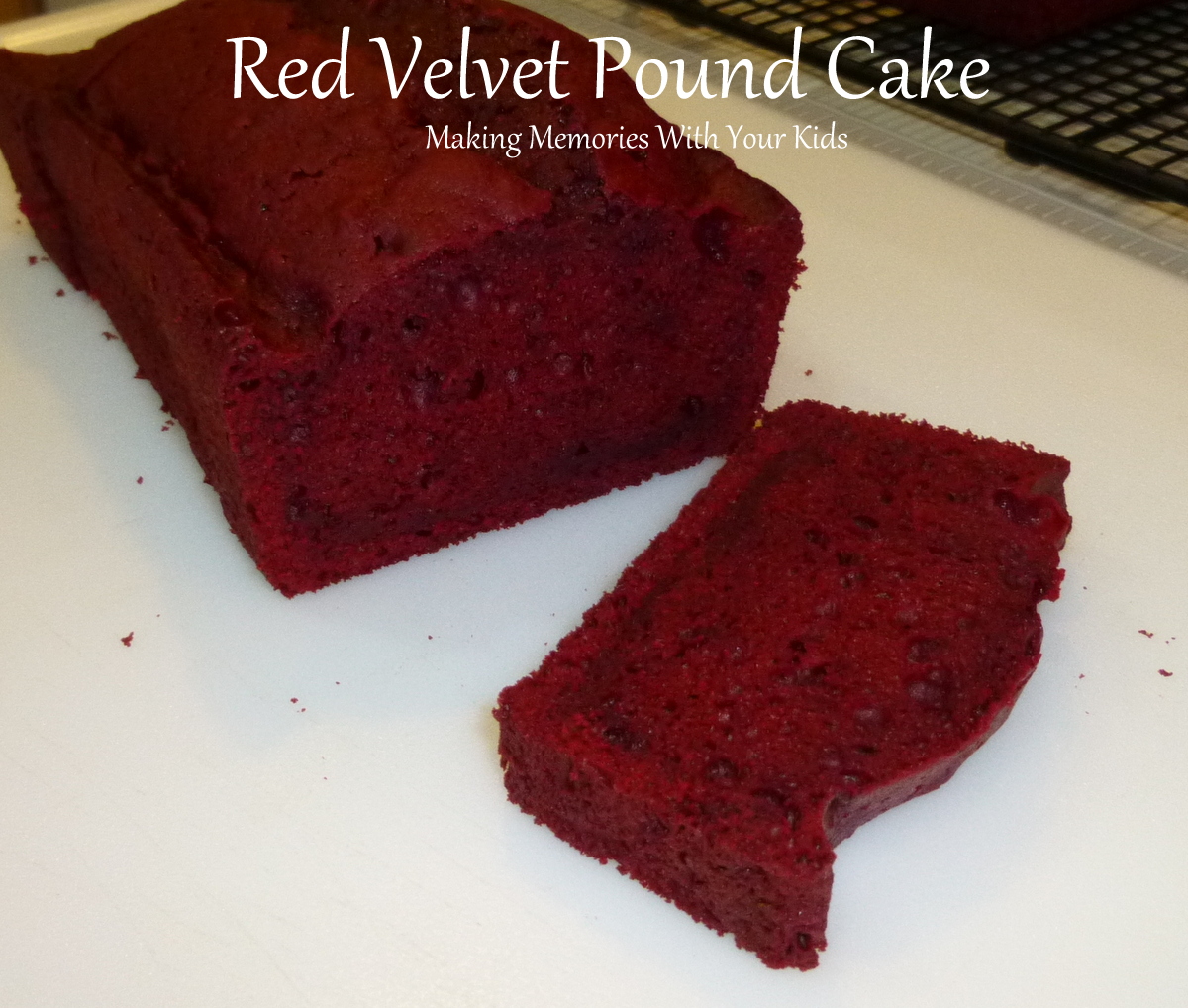 Red Velvet Pound Cake Loaf , Red Velvet Pound Cake – LNMDE