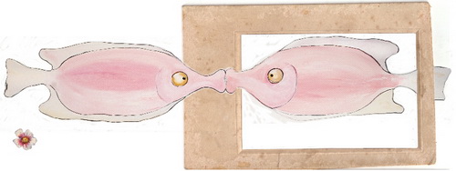 <image> tangofish Illustration über Führen und Folgen im Tango und im Leben