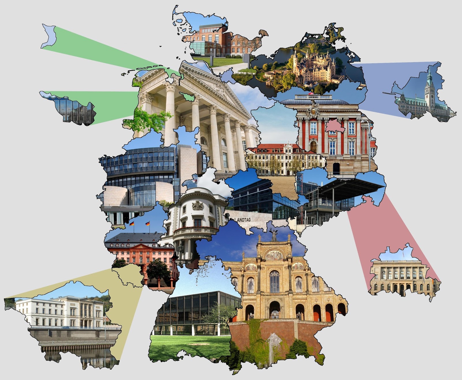 German state parliament buildings