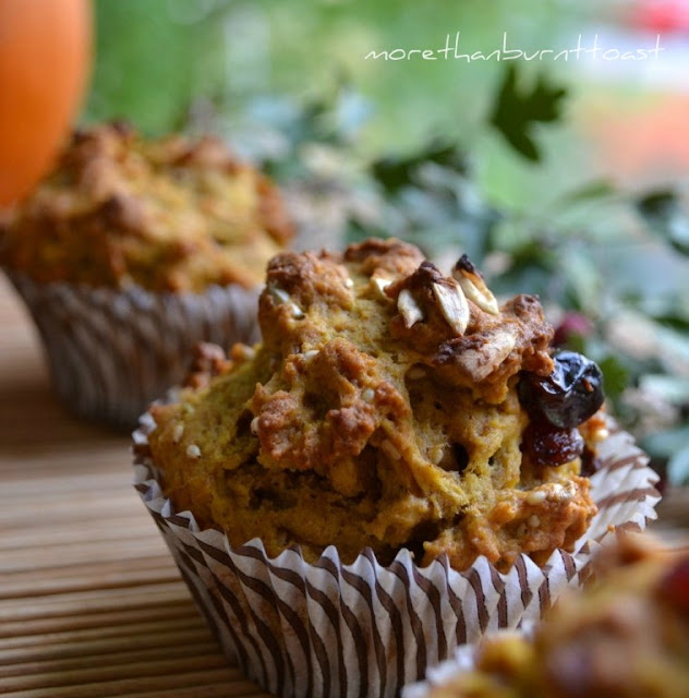 powerhouse pumpkin muffins with pumpkin