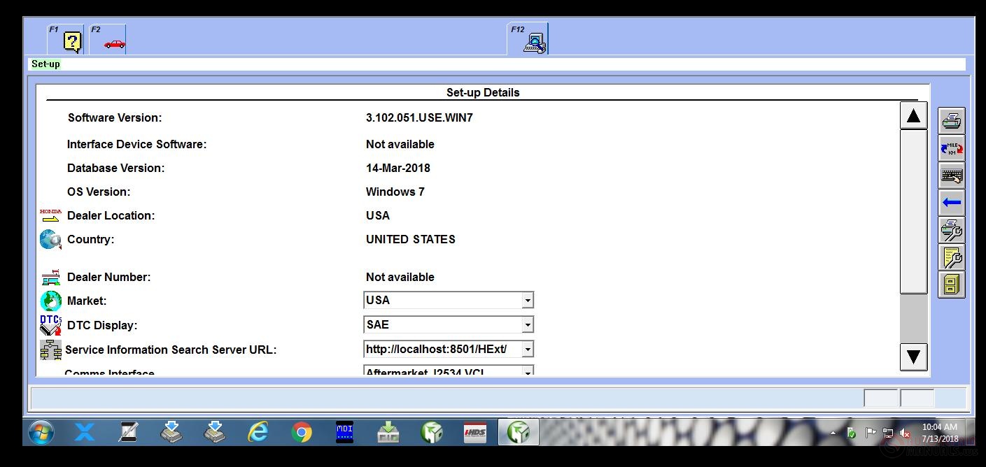 FreeAutoEpcService: Honda Diagnostic System 3.102.051 and 1.004.012 VM