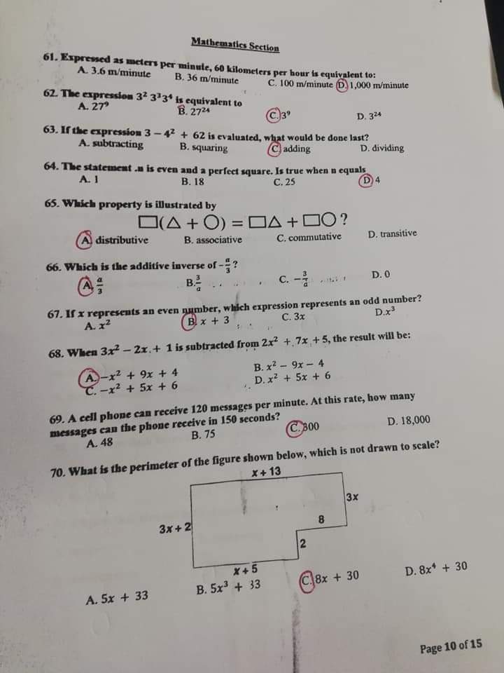 KNOWLEDGE FOR ALL MCQs, QUESTION PAPER OF ECT (EARLY CHILDHOOD TEACHER