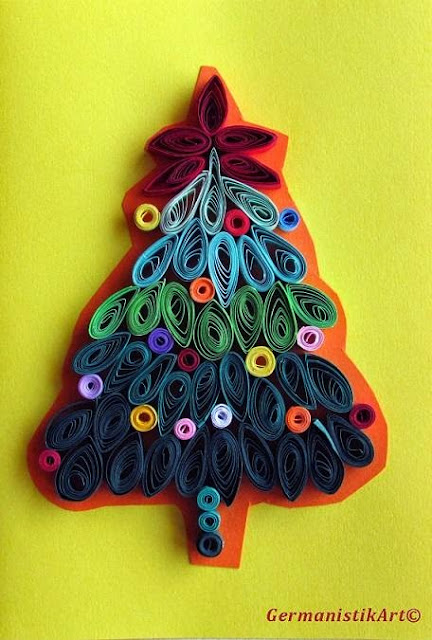  Paper Quilling christmas greeting card designs