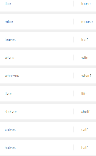 İngilizce öğrenmek için ihtiyacın olan herşey: Plural Nouns - İngilizce