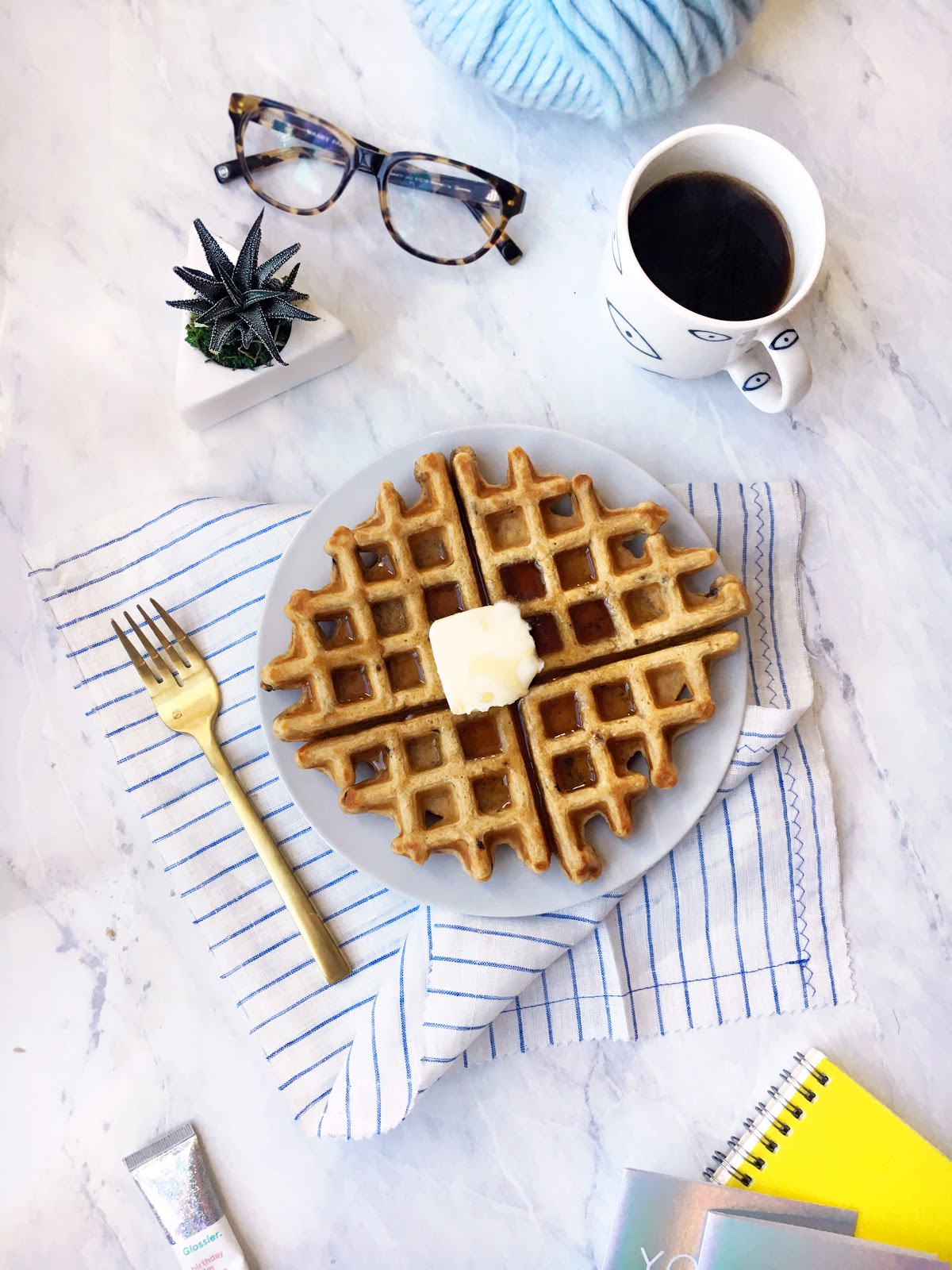 5Ingredient IcedCoffee Waffles! / Hey, EEP!