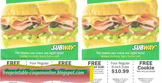 Subway nz coupons