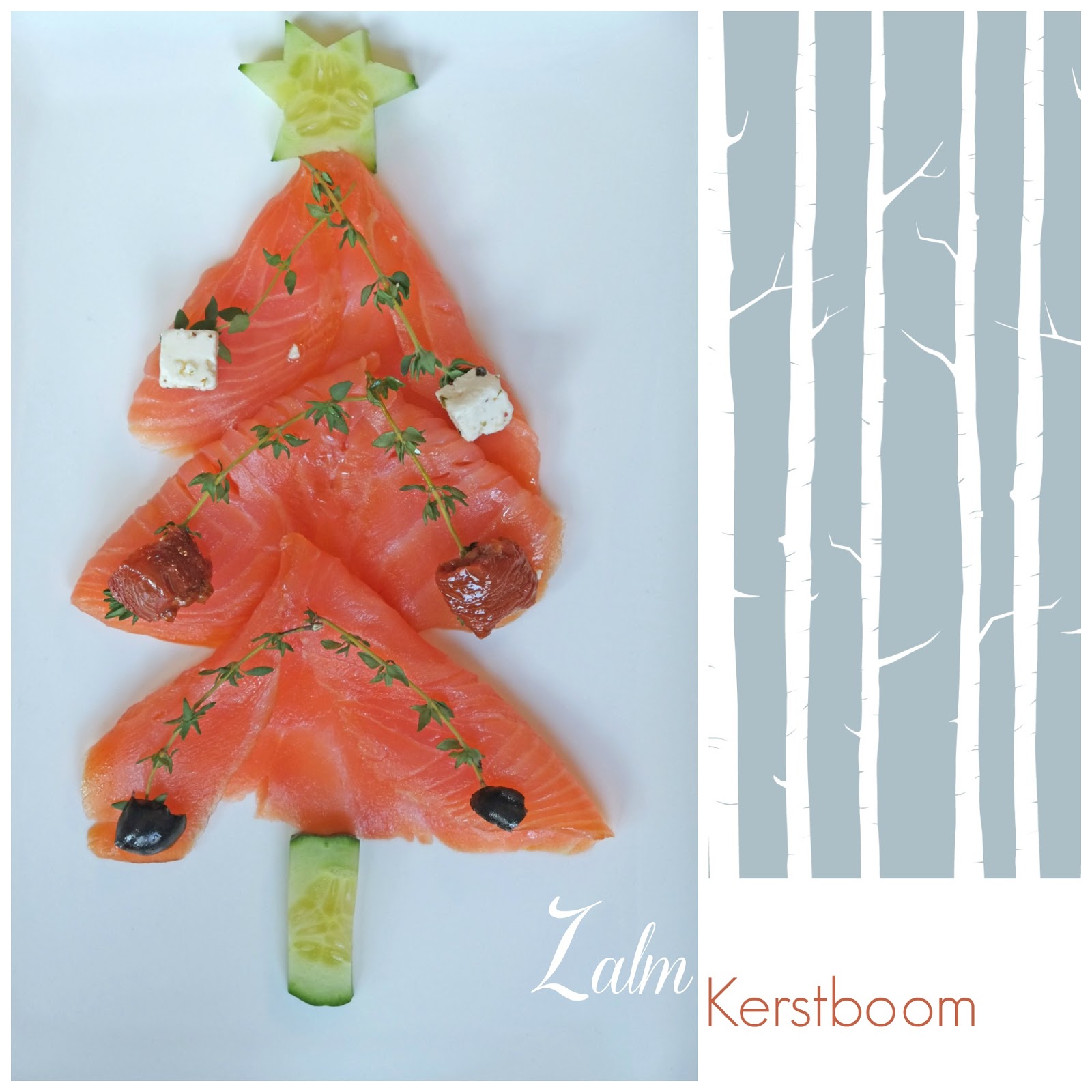 Zalm Kerstboom - Voorgerechten Zalm Kerstboom - Voorgerechten