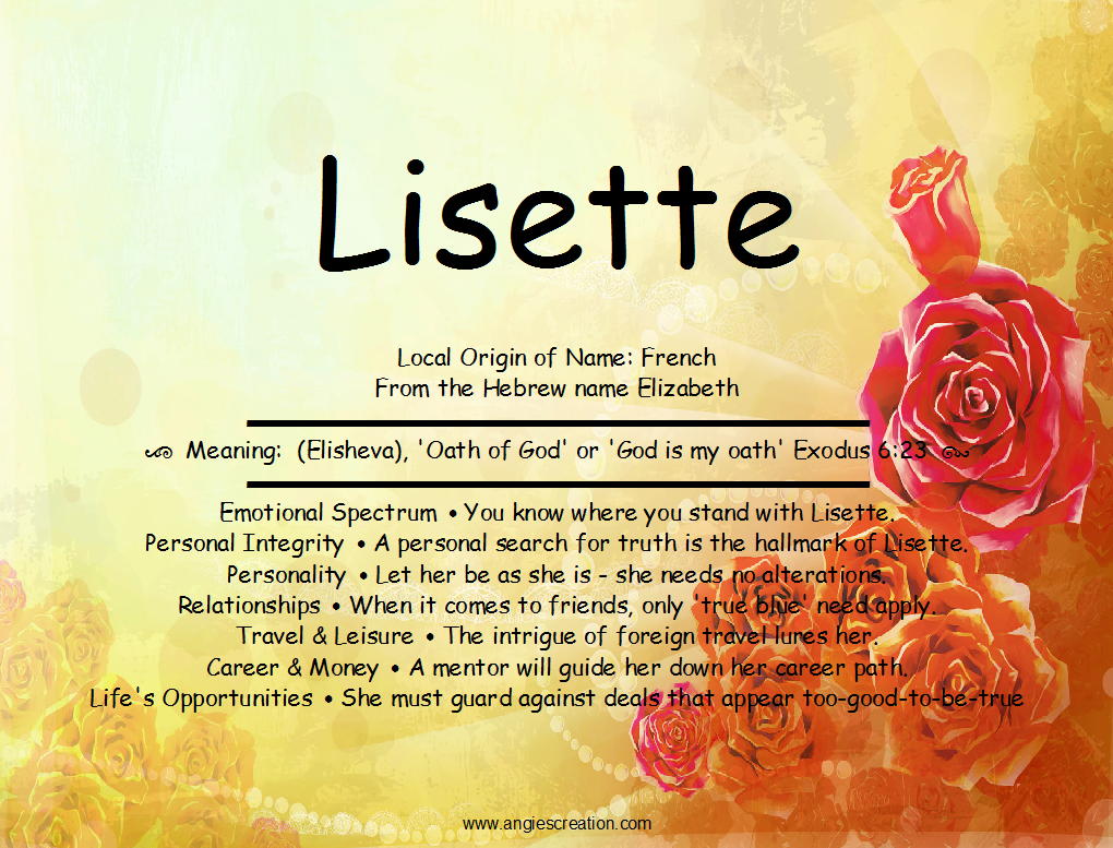 Lisette | Unique Names