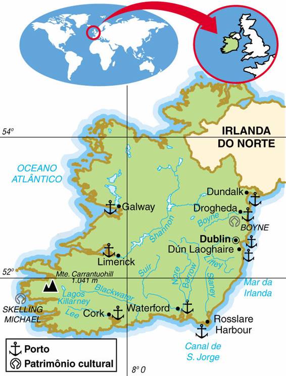 Irlanda, Aspectos Geográficos e Socioeconômicos da Irlanda IRLANDA, ASPECTOS GEOGRÁFICOS E SOCIOECONÔMICOS DA IRLANDA