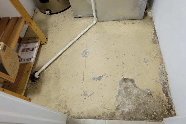 nasty utility room floor
