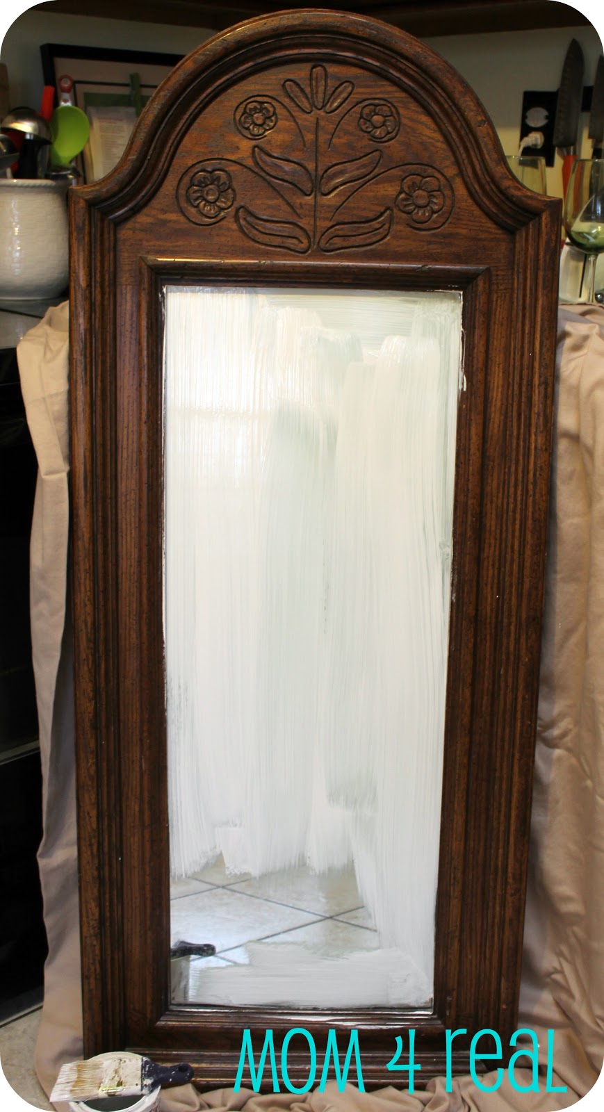 Turn a Mirror into a Chalkboard Mom 4 Real