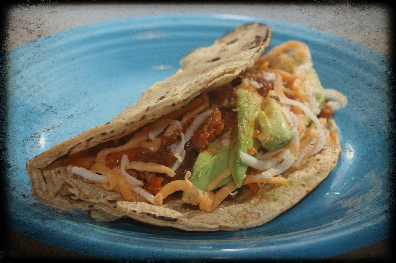 The Apple Can Cook! Spicy Soy Chorizo & Potato Tacos