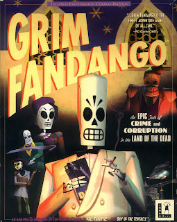 Portada original videojuego Grim Fandango Portada original videojuego Grim Fandango