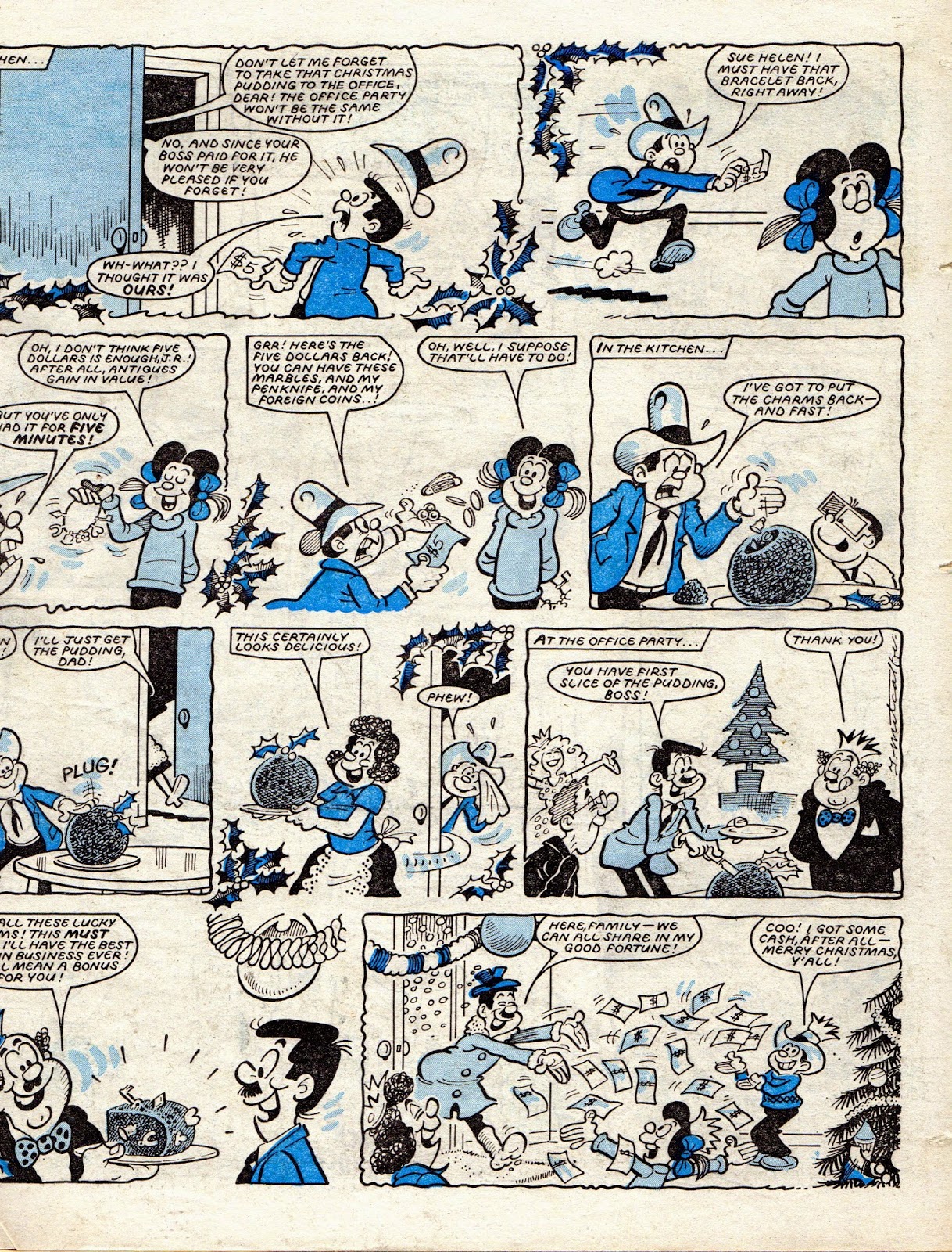 Peter Gray's Comics and Art Whizzer and chips 1983 Christmas..