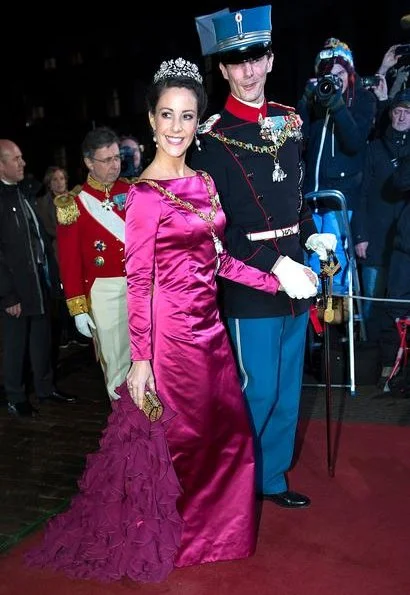 Queen Margrethe, Crown Prince Frederik, Crown Princess Mary, Prince Joachim and Princess Marie hosted New Year’s reception