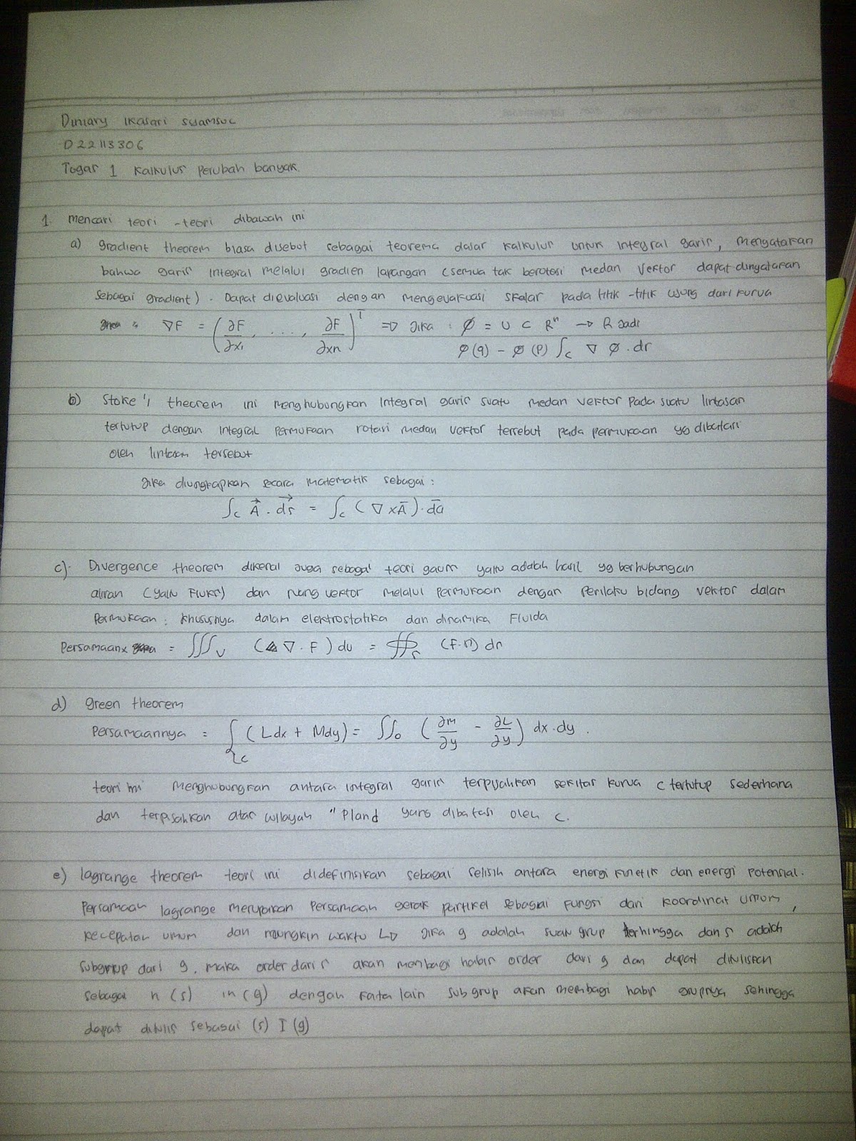 Contoh Soal Dan Pembahasan Kalkulus Peubah Banyak