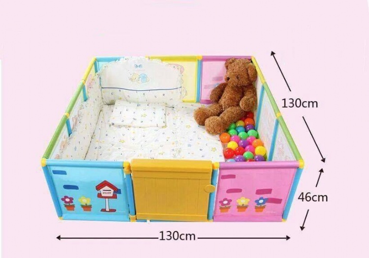 GM TOYS STORE Sunny Cat Play Yard / Play Fence Set (Build My House