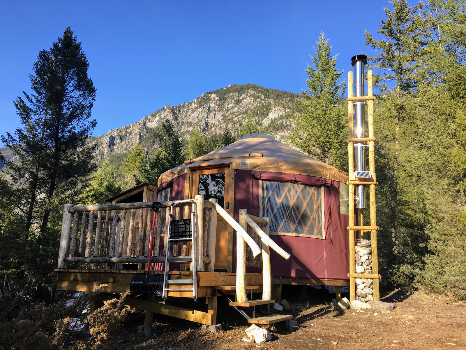 Family Adventures in the Canadian Rockies Yurt Camping on top of a