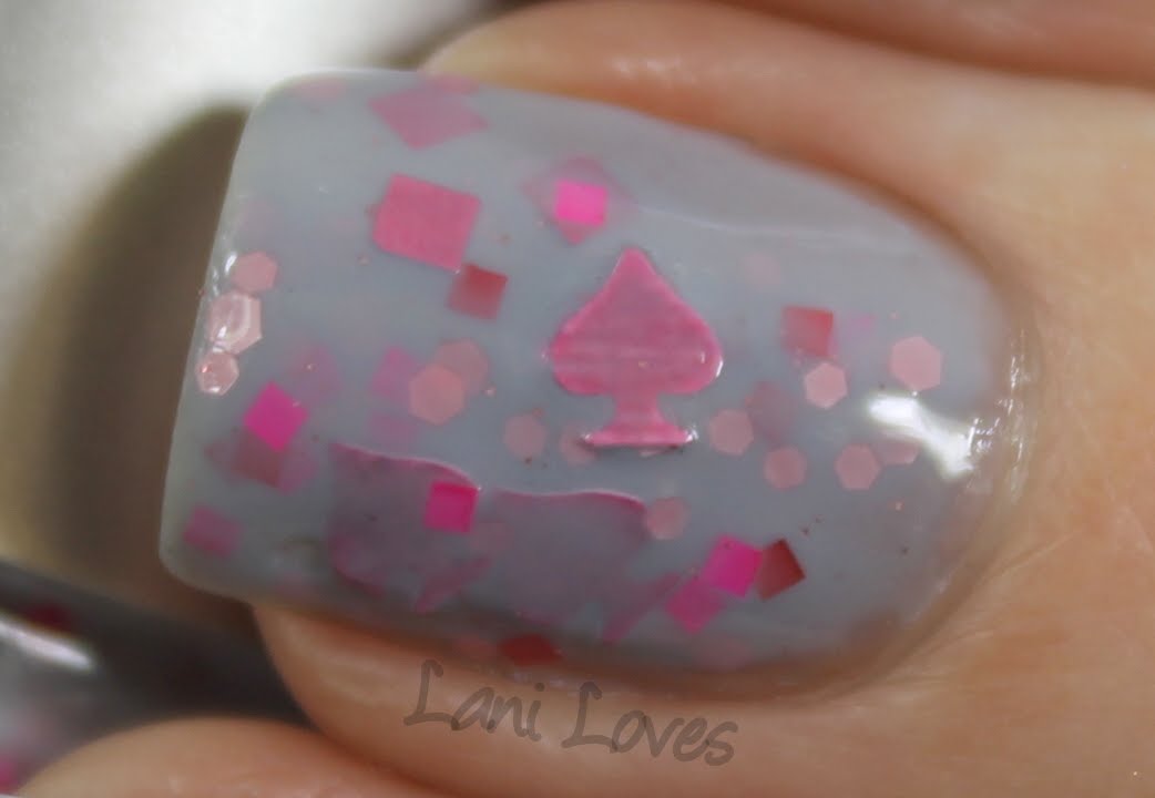 Star Kin Pink of Spades nail polish swatch