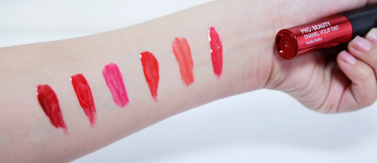 Holika Holika Enamel Volip Tint Review + Swatches Liah Yoo