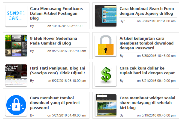 Membuat 2 Kolom Artikel Kita di HOMEPAGE - ID Dzgn