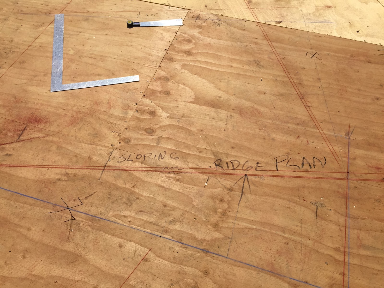 Roof Framing Geometry: Thales Sloping Ridge
