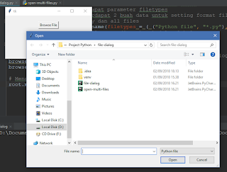 Cara Membuat Open File Dialog dengan Tkinter Python