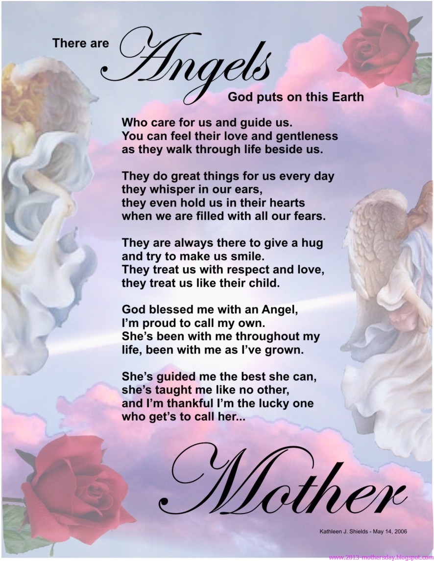 Mothers Day Poems Free Printables