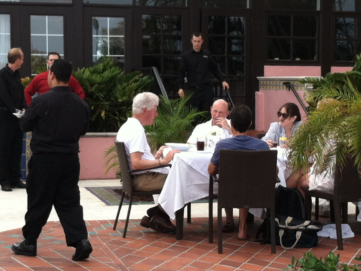 Bubba and Blankfein do lunch at the Boca Raton Resort And Country Club.