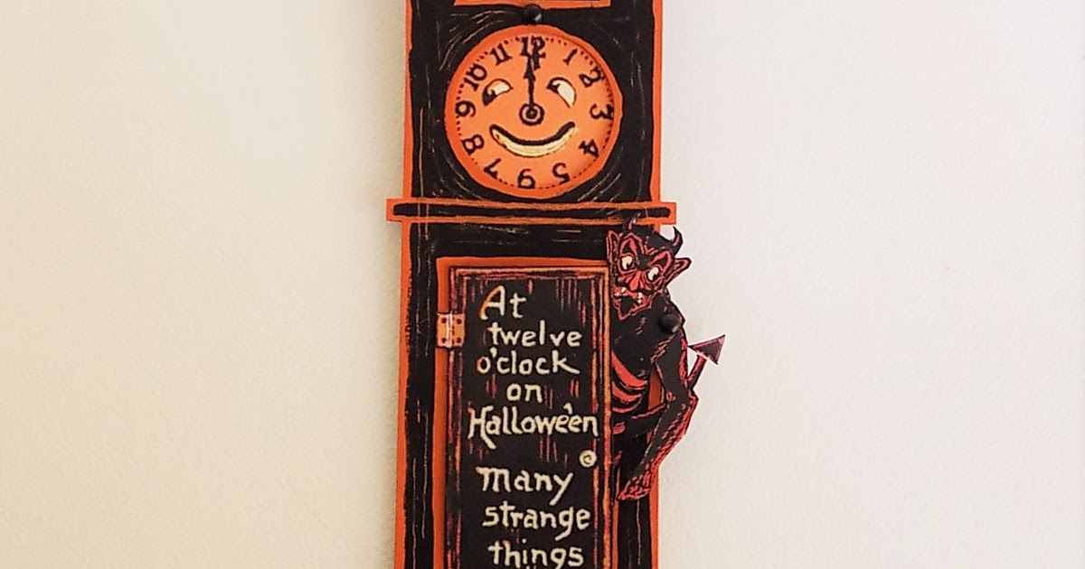flew the coop Halloween Clock with Spooky Spinning Fun!