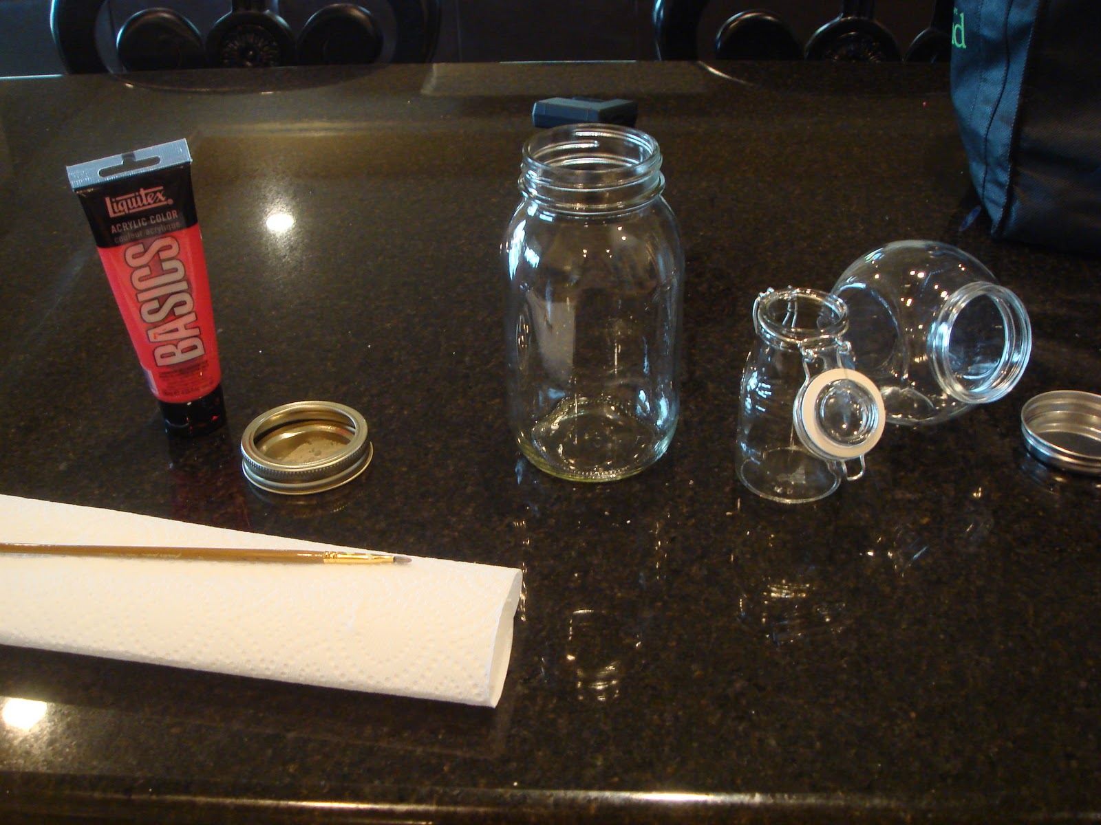 Prudently Painted Vintage Numbered glass jars