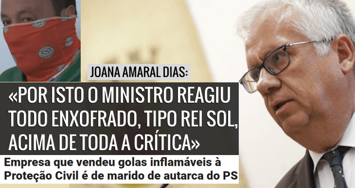 «Já tínhamos o crime de colarinho branco. Agora temos o gamanço da gola inflamável»