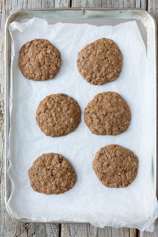 Milk and Honey Gingerbread Oat Cookies