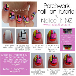 nail patchwork tutorial designs nails tutorials nailed nz pretty brittany cutest really too simple easy them patch visit trusper hanes