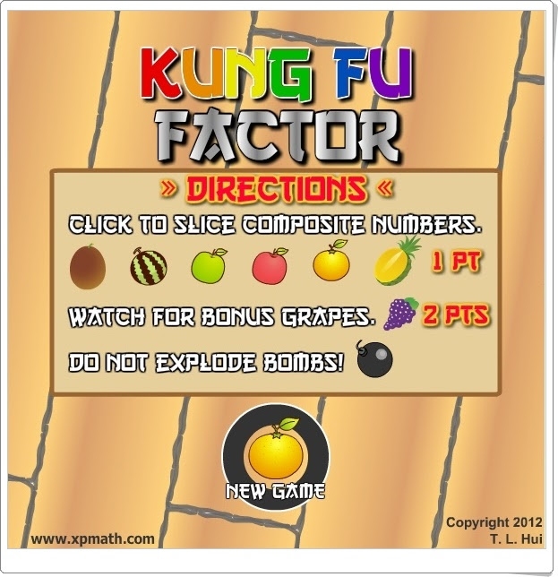 "Kung Fu Factor" (Juego de números primos y compuestos)