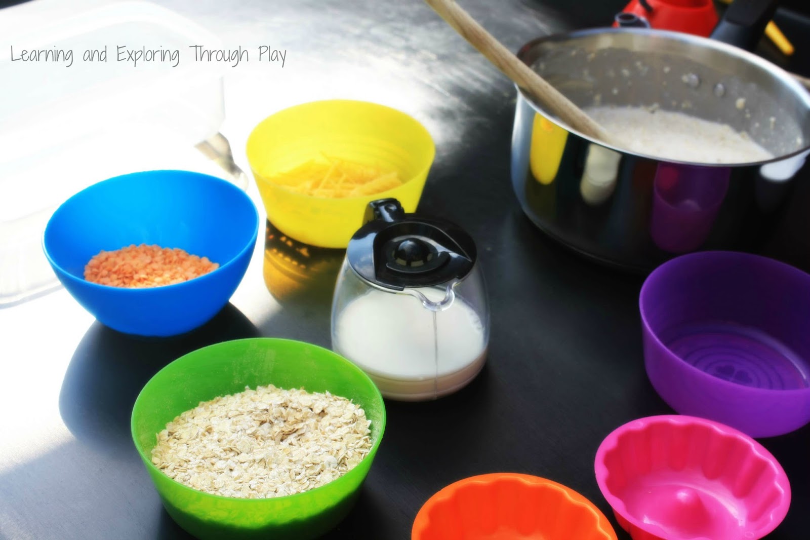 Learning and Exploring Through Play Sensory Play with Porridge