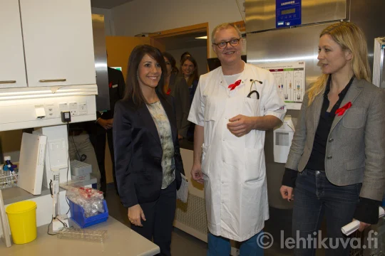 Princess Marie as patron of the AIDS Foundation