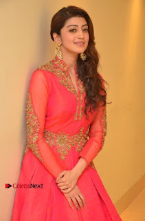 Actress Pranitha Subhash Latest Stills in Pink Designer Dress at 'Love For Handloom' Collection Fashion Show  0006