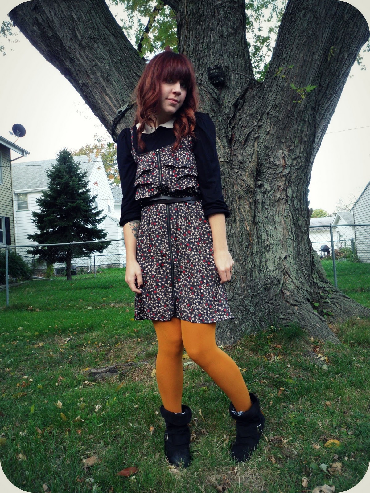 katie did it Mustard Tights