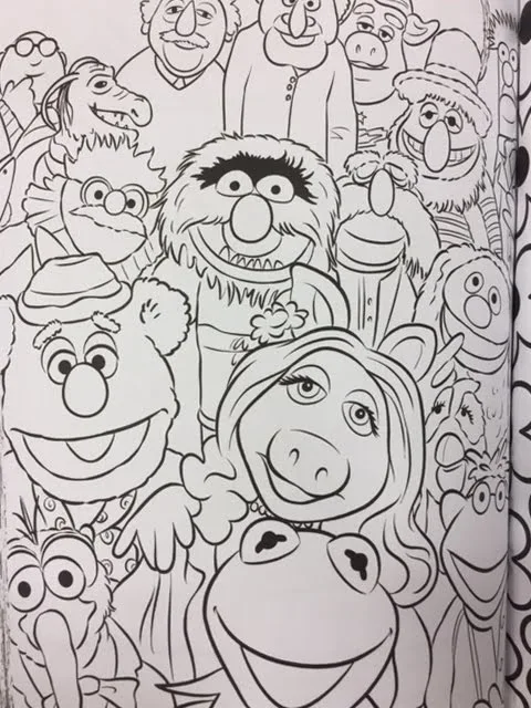 Amazing Muppets Coloring Pages Scene Art