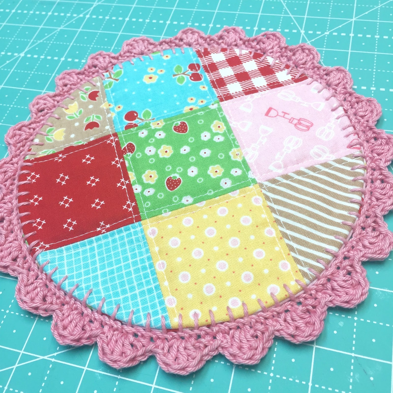 Bee In My Crochet Edging Tutorial 6" Round Pot Holders!