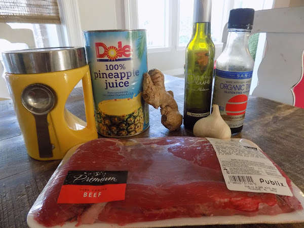 A road trip grilling adventure with a cute crowd (recreating the Houston's Hawaiian marinade)