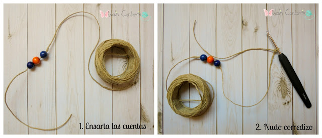 aprende a tejer, puntos básicos de crochet, puntos básicos de ganchillo, nudo inicial, nudo corredizo, nudo deslizado, cadeneta, slop knot, chain stitch, tutorial pulsera, brazalete, tejer con cuentas, DIY, craft, complementos ganchillo, tejer fácil, violin cantarin, violín cantarín