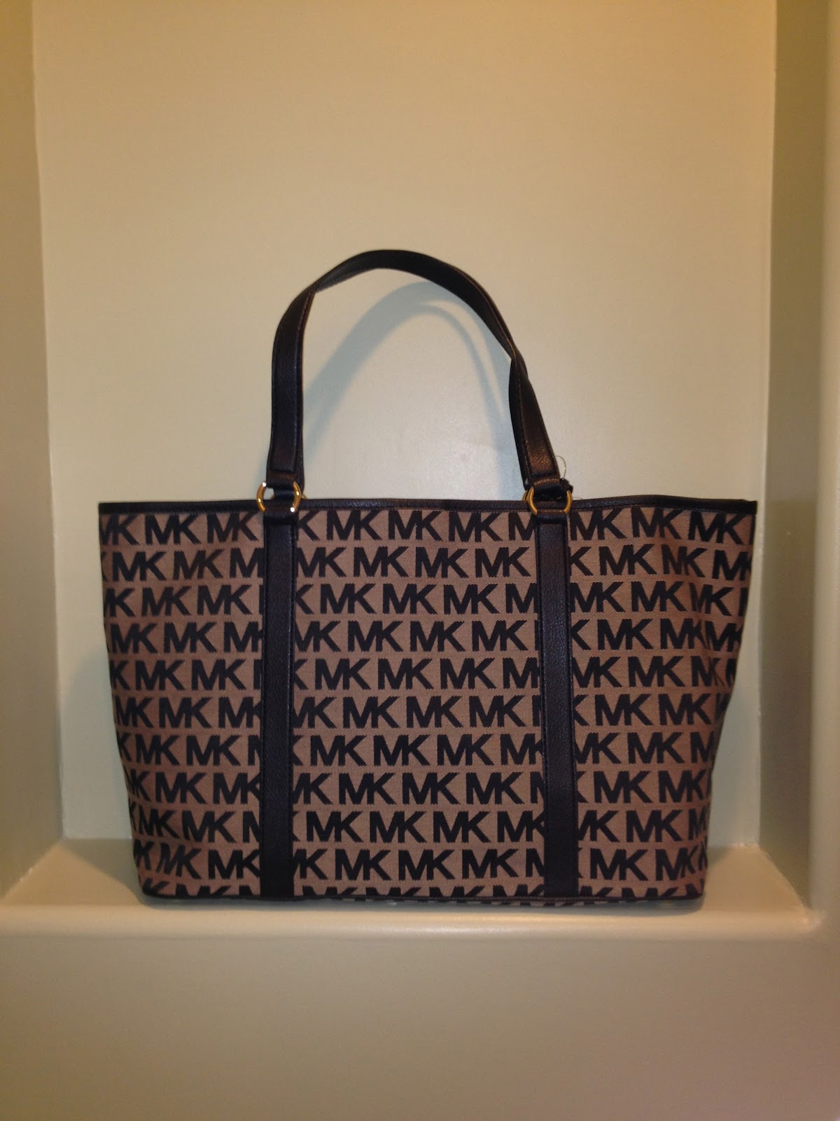 eBay items: Authentic Michael Kors MK Logo Summer Extra Large XLG Tote ...