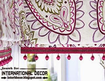 Luxurious embroidered fabric for curtains, drapes and bedspreads, embroidery patterns 