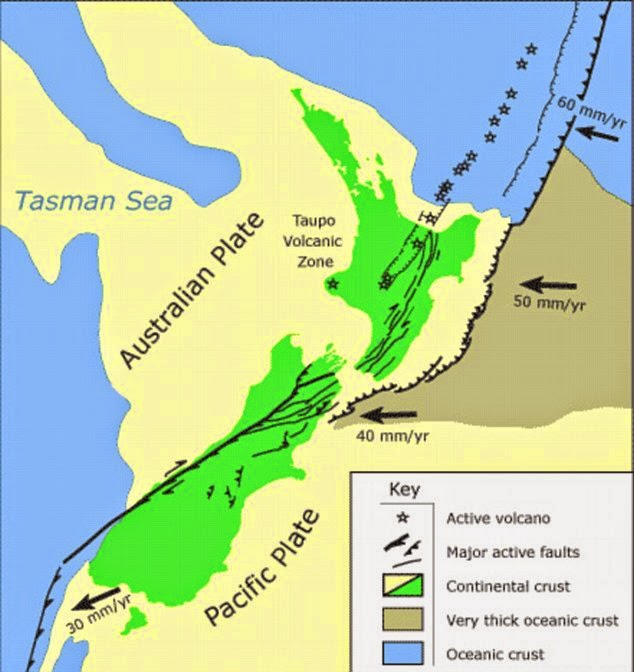 Earth Sciences Geography New Zealand on Top of Two Great Tectonic