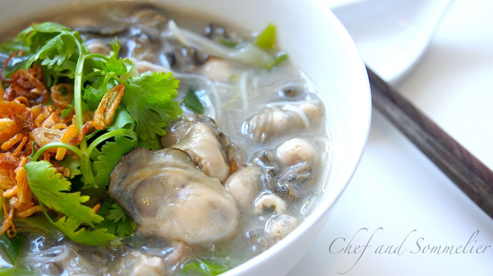 Chef and Sommelier Oyster Mee Sua (Rice Vermicelli)