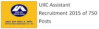 UIIC Assistant Recruitment 2015