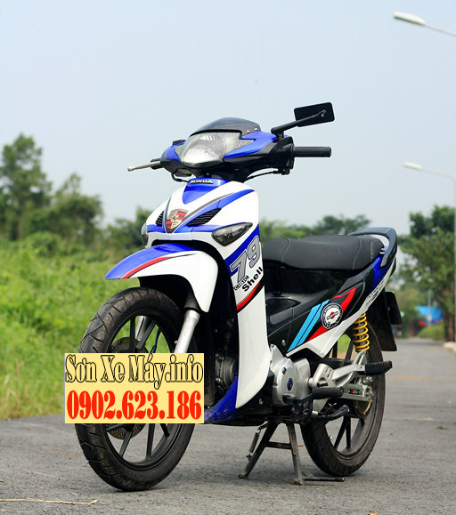 Sơn phối màu Future Neo trắng xanh Gp